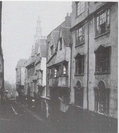 Wych Street looking eastward, 1867.
