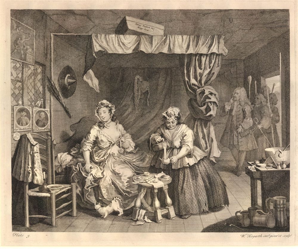 Figure 3.5 [William Hogarth, A Harlot's Progress, Plate 3 (1732). BM 1868,0822.1521](http://www.britishmuseum.org/research/collection_online/collection_object_details.aspx?assetId=337101001&objectId=1422964&partId=1). © Trustees of the British Museum.