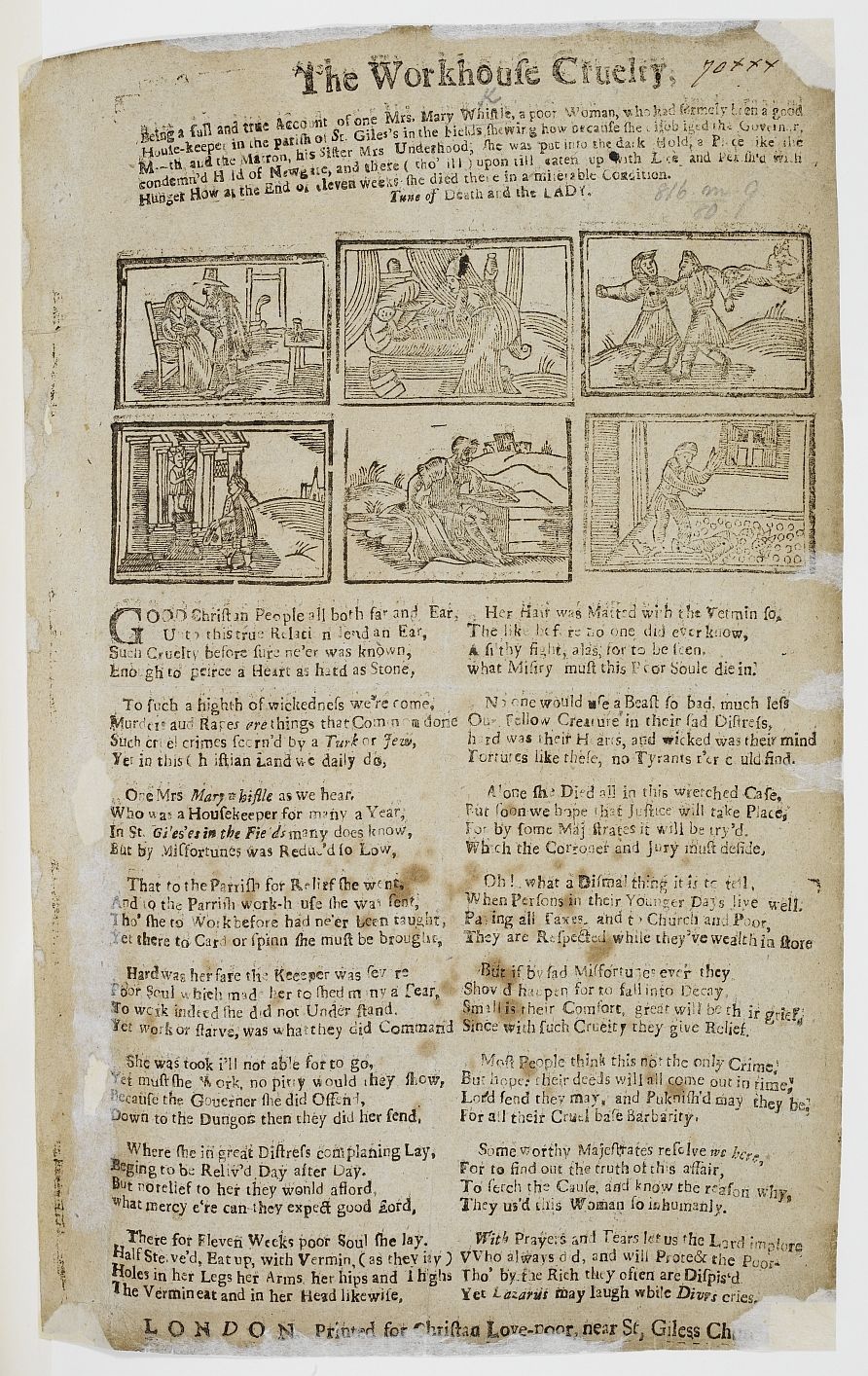 Figure 3.7 [The Workhouse Cruelty; Being a Full and True Account of One Mrs. Mary Whistle ... in the Parish of St. Giles's in the Fields (n.d., 1731)](http://estc.bl.uk/T12585). © Trustees of the British Library.
