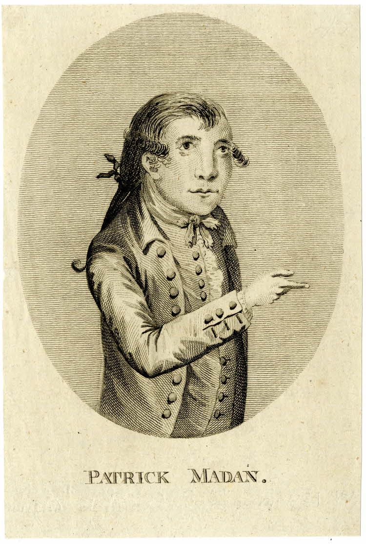 Figure 7.11: Patrick Madan (1782). Frontispiece: [The Life of Patrick Madan (London: Alexander Hogg, [1782])](http://estc.bl.uk/F/?func=find-b&local_base=BLL06&request=T25429&find_code=ESTID). ©Trustees of the British Library.