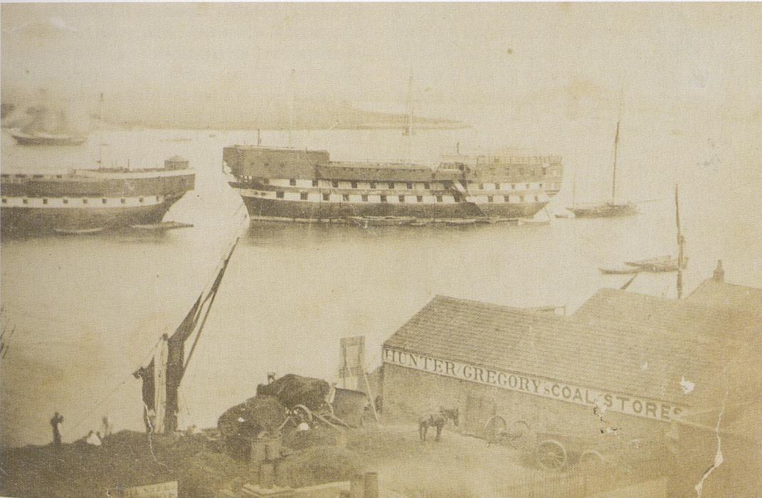 A Hulk, moored off Woolwich, c. 1856 A Hulk, moored off Woolwich, c. 1856