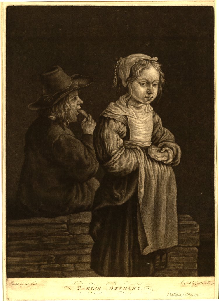 Two children, a boy and a girl are pictured, with the girl facing forward.   Both have a single biscuit in their hand, and the boy is busily eating his